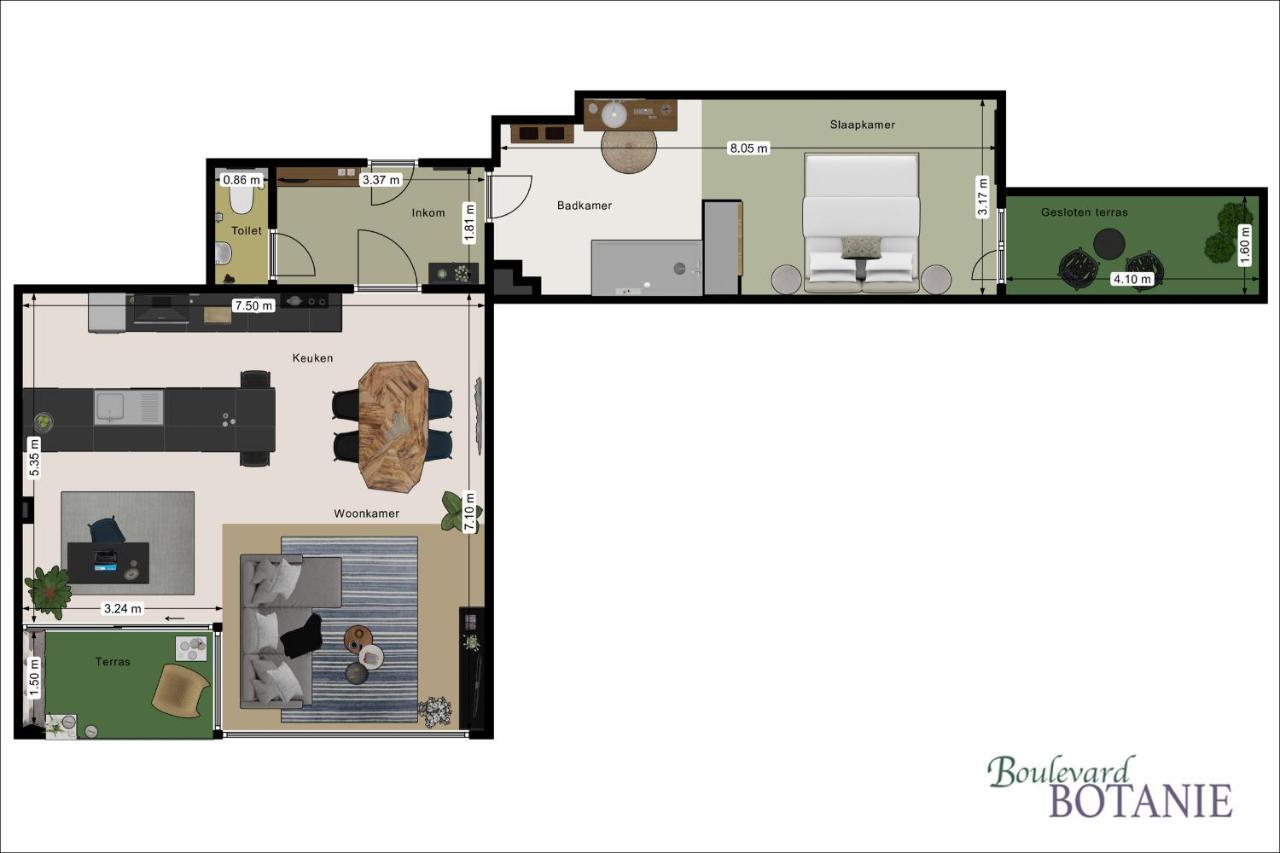 Boulevard Botanie City Apartment With Parking Hasselt Exterior photo